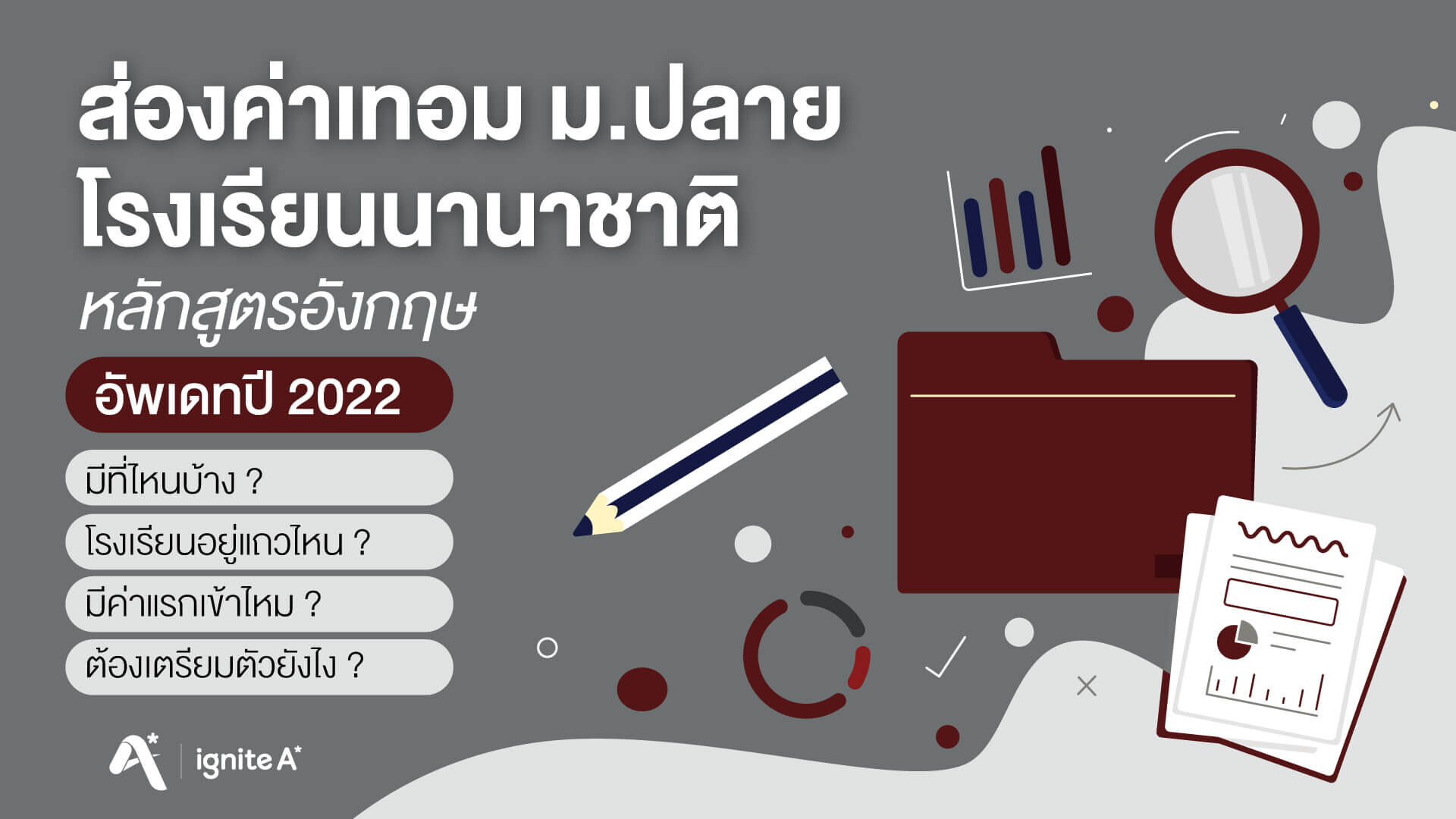Tuition fee for international schools in Thailand, latest update 2022, Ignite A Star.