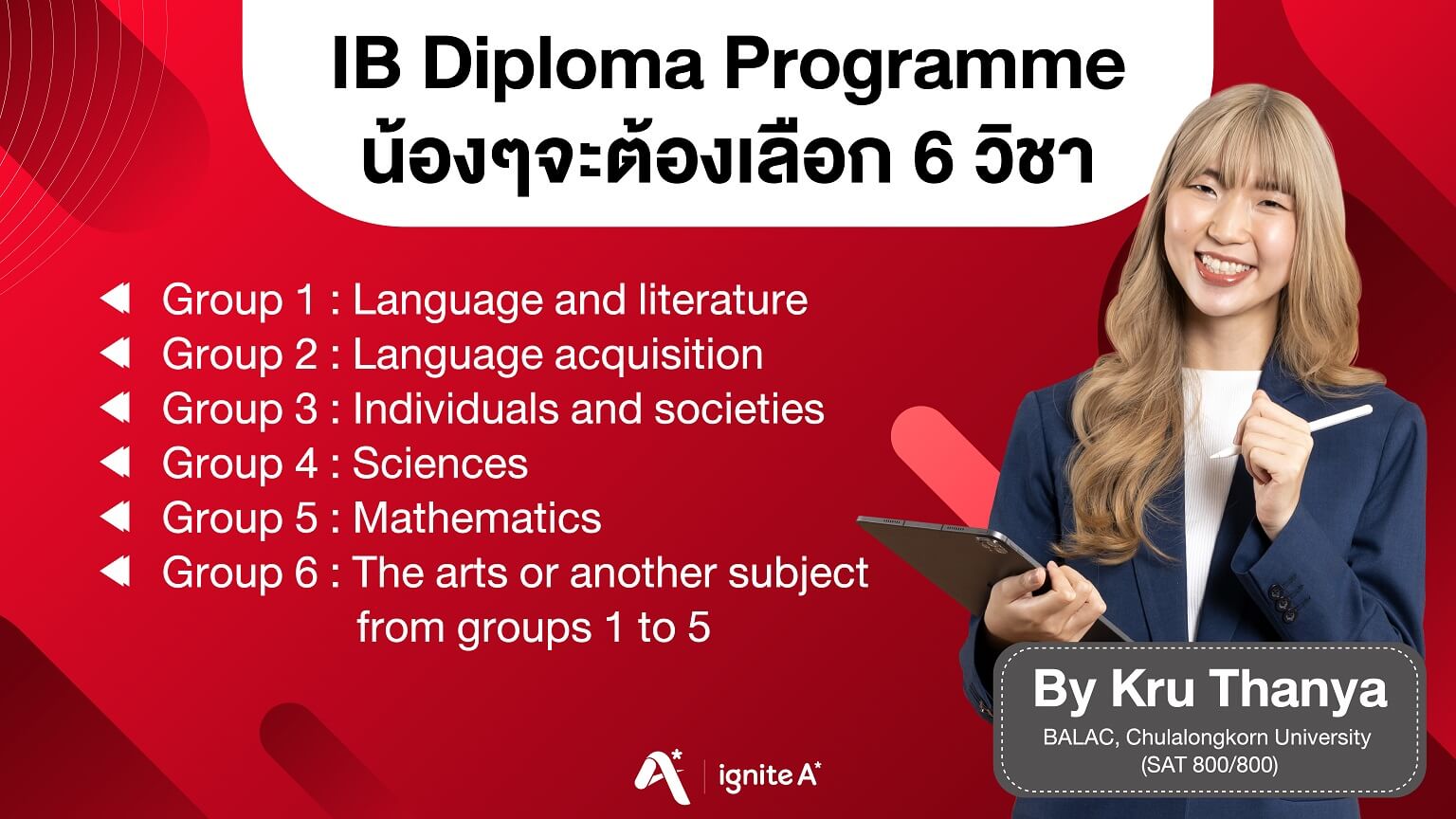 IB diploma programme 6 subjects by Ignite A*