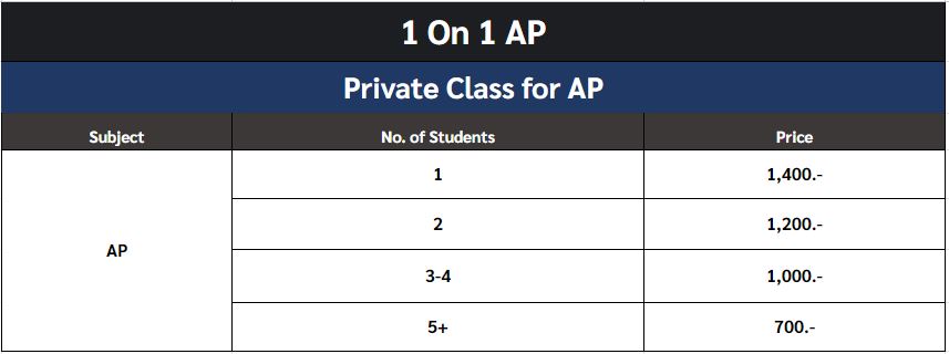 1 on 1 class for ap - ignite a star