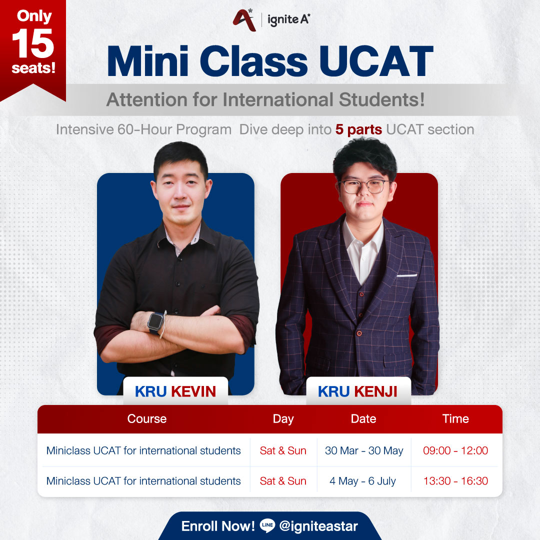 Miniclass UCAT for inter students - ignite A Star
