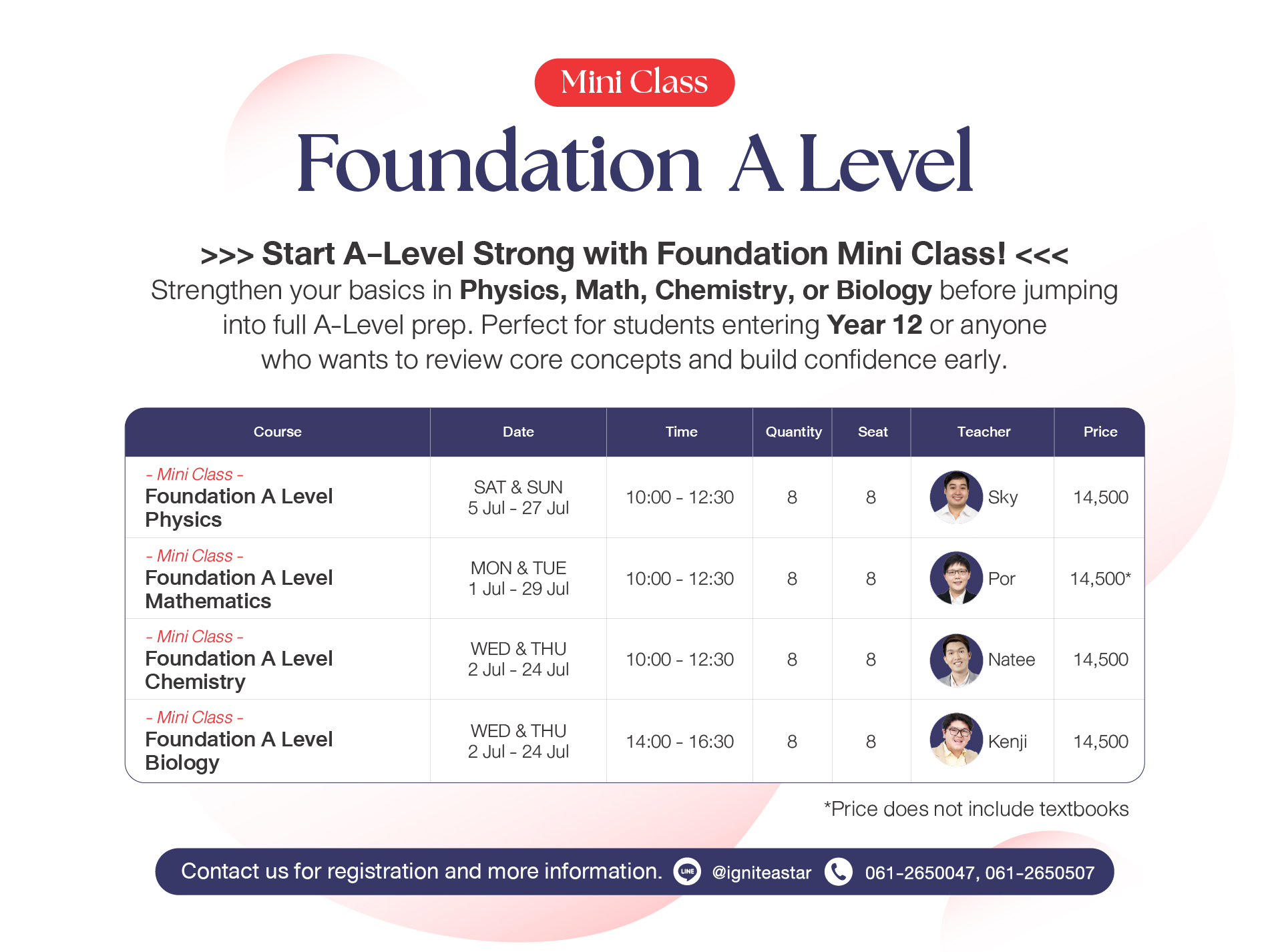 Mini Class Foundation A Leve l - Ignite A Star 2025