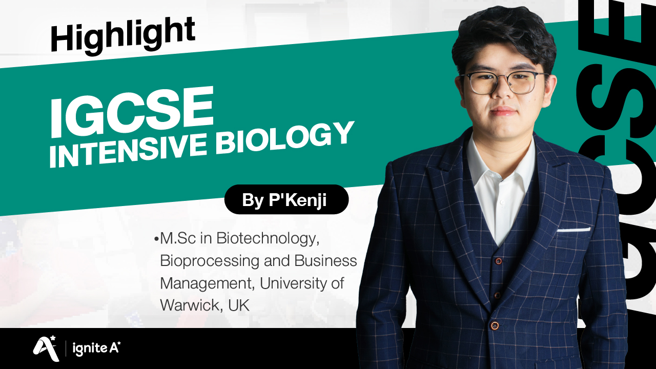 Highlight ตัวอย่างการสอนคอร์สเรียน Intensive IGCSE Biology by P’ Kenji